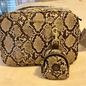 TWELVElittle Diaper Clutch. NWT taupe snake print
